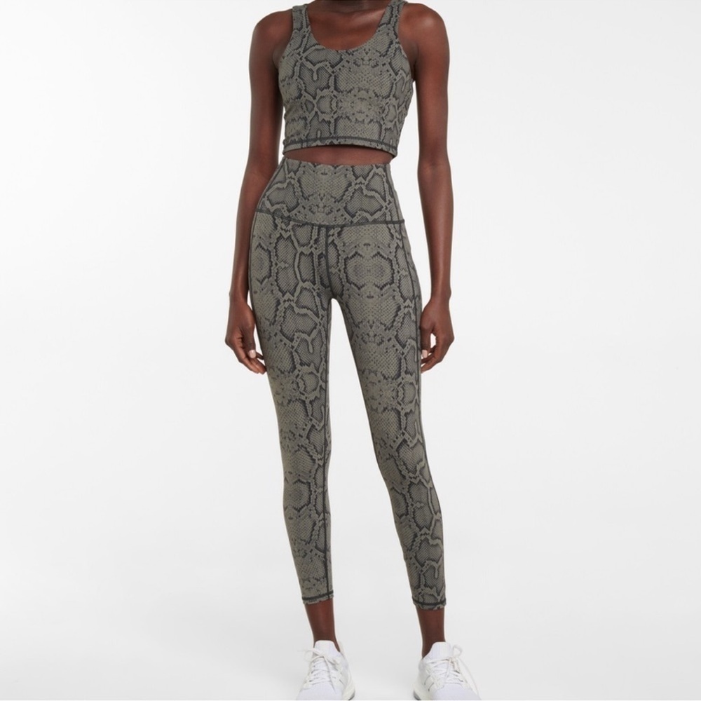 Varley snake print leggings Medium Athletic Running
